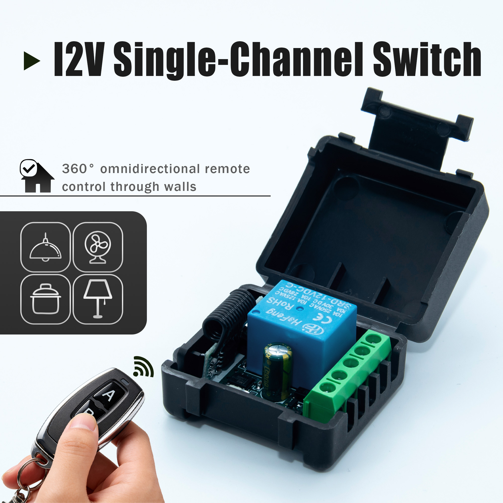 433Mhz Receiver Module - Беспроводной выключатель с дистанционным управлением DC